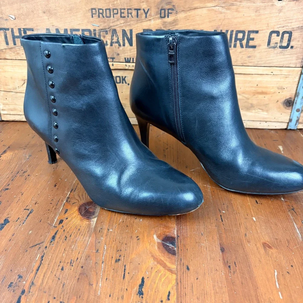 Coach black leather